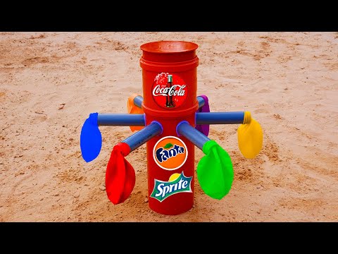 Experiment: Fanta, Coca Cola, Sprite vs Mentos Underground!