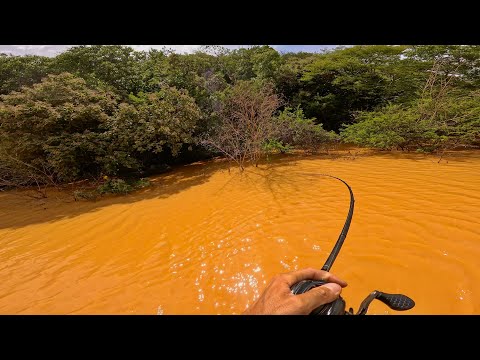 Será Posible Pescar Aquí? | COMO Pescar en Agua Mega Turbia!