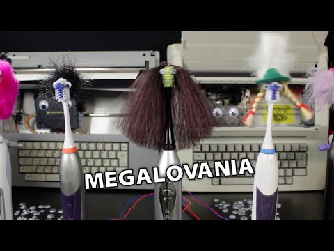 Megalovania on Electric Toothbrushes, Typewriters and Steam Cleaners #roomiebrush