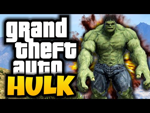 GTA 5: Hulk in GTA! - (GTA 5 Hulk Mod Funny Moments)