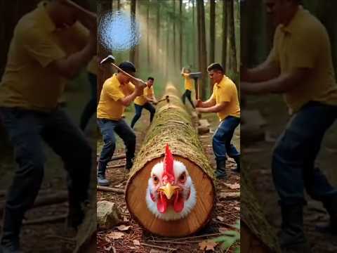 👉 This big chicken neck started coming out from inside the tree 🐓😲 #shorts #facts #shortsviral