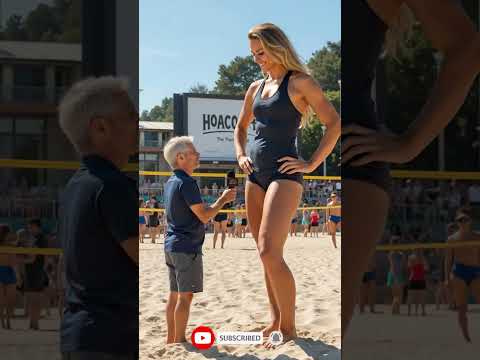 Volleyball Player Steals the Spotlight with Interview Performance ep.517 #volleyball #shorts #hoacon