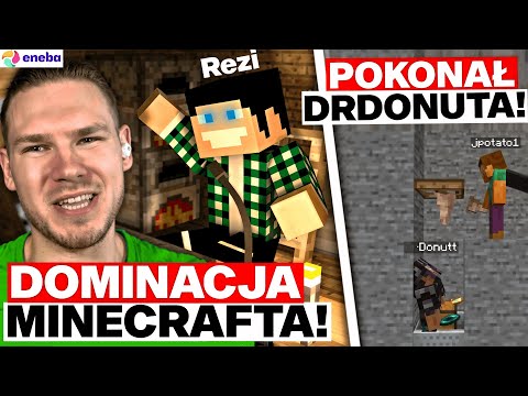 JAK POLAK POKONAŁ DRDONUTA!? (REZI ZNOWU W MINECRAFT NA MODACH, DREAM MANHUNT, APPLAS)