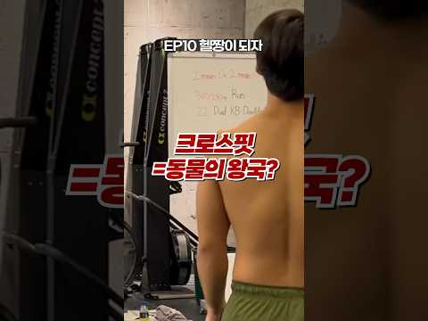 ???: 동물의왕국 입장을 축하드립니다. #운동 #crossfit