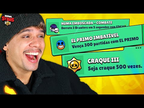 COMPLETEI AS MISSÕES MAIS IMPOSSÍVEIS dos NOVOS REGISTROS 😎 #2 BRAWL STARS