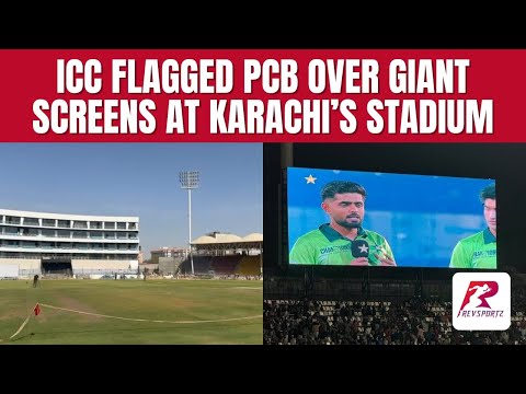 Champions Trophy : ICC Flags PCB Over Karachi Stadium Screens