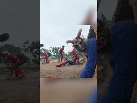 Spiderman vs monster
