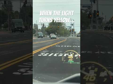 Yellow means floor it right? 😂