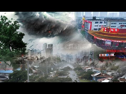 Buildings Collapse in China: World’s Strongest Super Typhoon Ragasa Destroys China in Just 9 Seconds