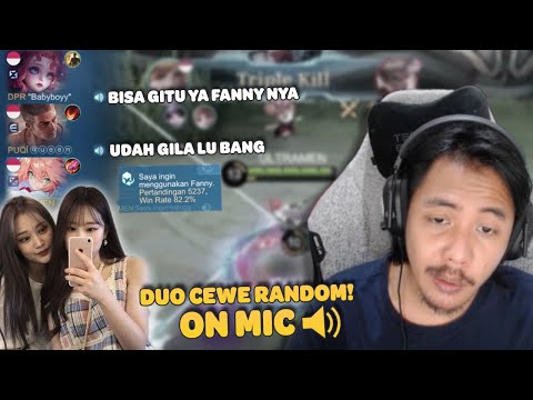 GOKIL! Ketemu Duo Cewe Random Lagi On Mic, IT'S SHOW TIME! WKWKWK - Mobile Legends