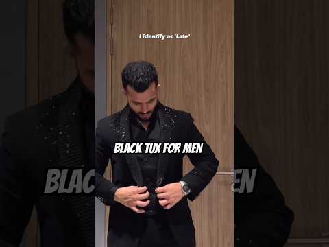 Designer Black Tuxedo for #wedding #sangeet #reception latest black blazer for men #suit#suitdesign