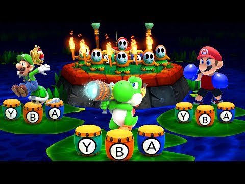 Mario Party Series - Top Survival Minigames - Yoshi vs His Friends