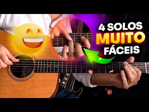 Aula de Violão: 4 SOLOS DE VIOLÃO mais fáceis do mundo!