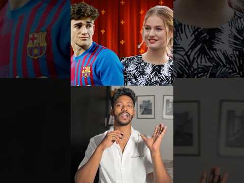 Why THIS Normal Footballer Rejected Princess Love?❤️‍🩹 | Gavi-Leonor Love Story #shorts