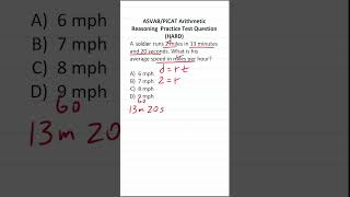 ASVAB/PiCAT Arithmetic Reasoning Practice Test Question:  Distance, Rate, and Time (d  = rt)