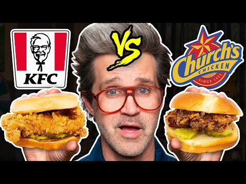 KFC vs. Church's Chicken Taste Test | FOOD FEUDS