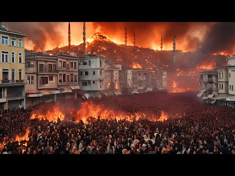2 minutes ago! Residential areas are burning! Thousands of people evacuated in Izmir, Türkiye
