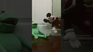 Mickey is done f**king around with Kermit