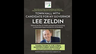 PLACE NYC Town Hall with Lee Zeldin