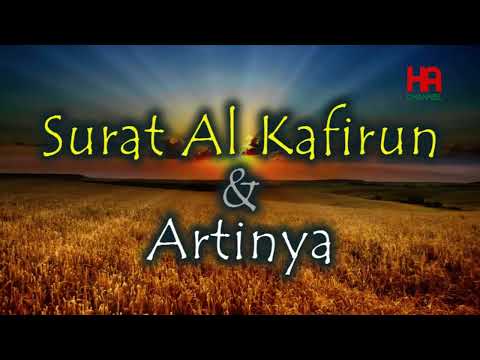 Surat Al Kafirun dan Artinya Bahasa indonesia