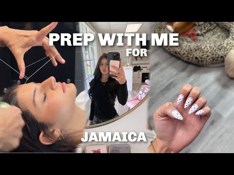 PREP WITH ME FOR SUMMER VACATION || nails, lashes ,hair , eyebrows
