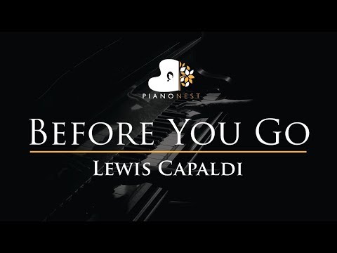 Lewis Capaldi – Before You Go – Piano Karaoke Instrumental Cover with Lyrics