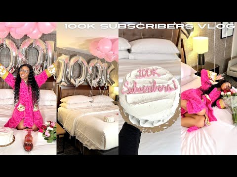 VLOG: 100K SUBSCRIBERS CELEBRATION: MINI VACATION, NEW WIG, CUSTOM CAKE, NAIL MAINTENANCE + MORE