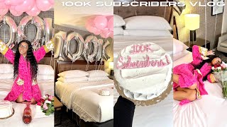 VLOG: 100K SUBSCRIBERS CELEBRATION: MINI VACATION, NEW WIG, CUSTOM CAKE, NAIL MAINTENANCE + MORE
