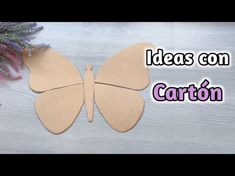 Una bonita idea para PUERTAS Reciclando cartón 😍 Ideias de artesanato com papelão ♻️