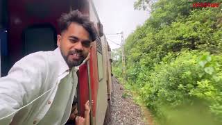 DUDHSAGAR WATERFALL ,GOA ||  Onboard Amravati exp ( vasco da gama -shalimar )  