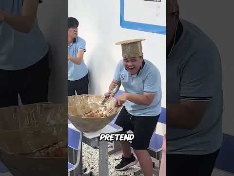 Students Pretend To Cook In Class