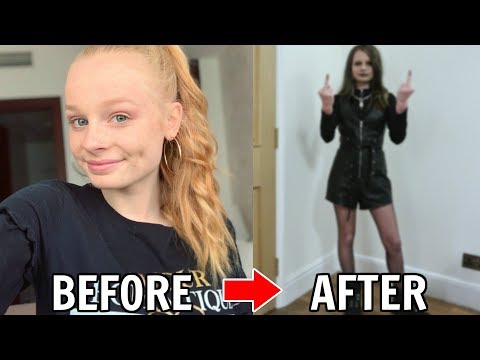 TRANSFORMING myself into a GOTH for 24 HOURS! 😱 *crazy*