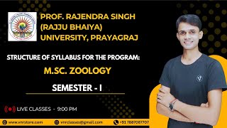 Prof. Rajendra Singh (Rajju Bhaiya) University Prayagraj, M.Sc. Zoology, Syllabus Semester - I, 2025