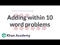 Solving Addition Word Problems Within 10