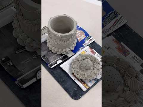 Made something Iโm really proud of in pottery class๐ฐ๐ Clay Cake Jar PART 1 #cake #pottery #shorts