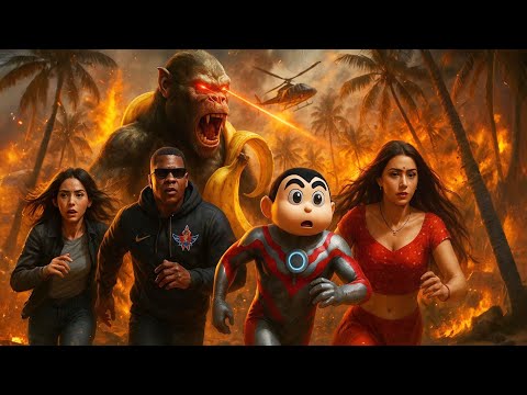 Franklin & Shinchan Escape CHIMPANZINI BANANANI Island with Girlfriends! 😱🍌