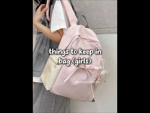 things to keep in your school bag 🎒✨️(pt.4) #school #bag #aesthetic