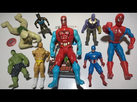 Marvel Superhero Showdown, Spiderman, Ironman, Captain America Vs Hulk Vs VENOM, BATMAN T-REX