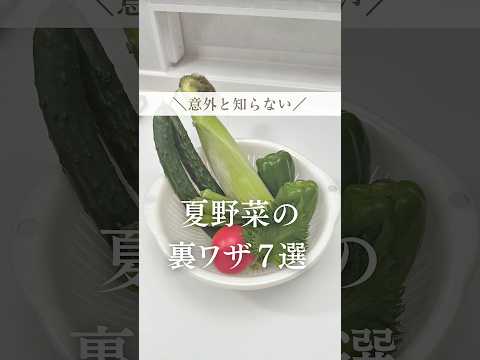 夏野菜の裏ワザ7選🍅🥒🫑🌽🫛#暮らし#暮らしの裏技 #主婦の知恵 #ライフハック #夏野菜 #裏技 #裏ワザ