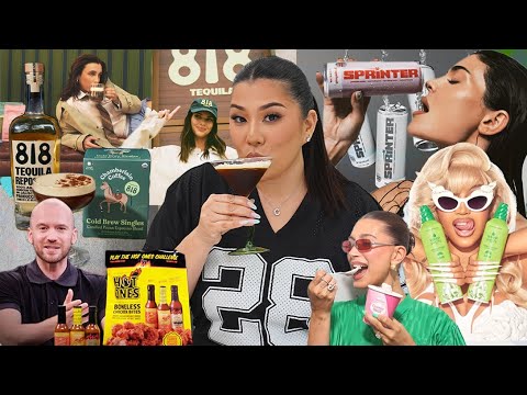 TESTING CELEBRITY FOOD BRANDS!! *Kendall, Kylie, Sean Evans, Emma Chamberlain, Cardi B, & More*