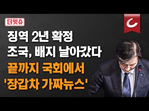 [더잇슈] '징역 2년' 조국 배지 날아갔다... 끝까지 국회에서 '장갑차 가짜뉴스'