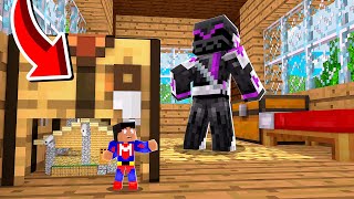 CONSTRUÍ UNA MINI BASE EN MINIATURA 100% SEGURA EN MINECRAFT TROLL 😱