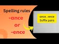 Suffix Usage and Spelling Rules