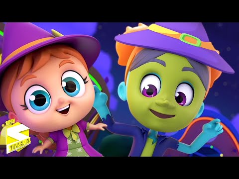 Aquí salimos en halloween | Canciones infantiles | Super Supremes Español | Rimas de halloween