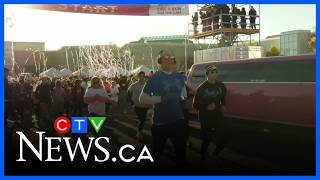YouTube video thumbnail: More Than 5,000 Runners Participate in One of Canada’s Largest Breast Cancer Fundraisers