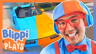 Pull Up in the Blippi Mobile🚗 | BEST OF BLIPPI PLAYS | PART 1 & 2 | Roblox Gaming Videos for Kids