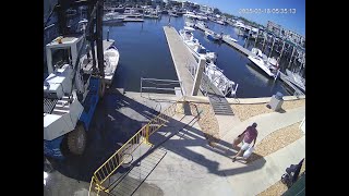 Gasparilla Marina - Live Stream - Englewood / Placida Florida - Gulf Coast - Fork Lift & Dock Camera