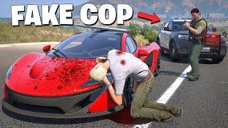 Stealing Supercars as a Fake Cop in GTA 5 RP