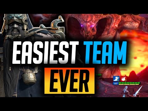 GEOMANCER IN SLOW EASY NIGHTMARE CB TEAM NOT UNKILLABLE!! | Raid: Shadow Legends