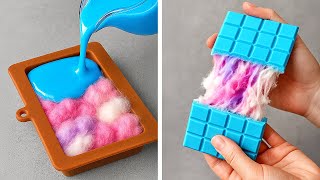 DOLCI DA UN'ALTRA GALASSIA! 🪐✨ Idee per zucchero filato arcobaleno e cioccolato cosmico!
